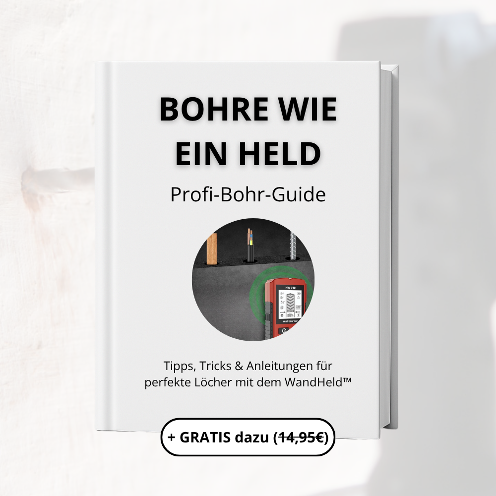 WandHeld™ – Smarter Wandscanner für sicheres Bohren + GRATIS Profi-Bohr-Guide